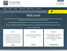 Tablet Screenshot of foote-realestate.com